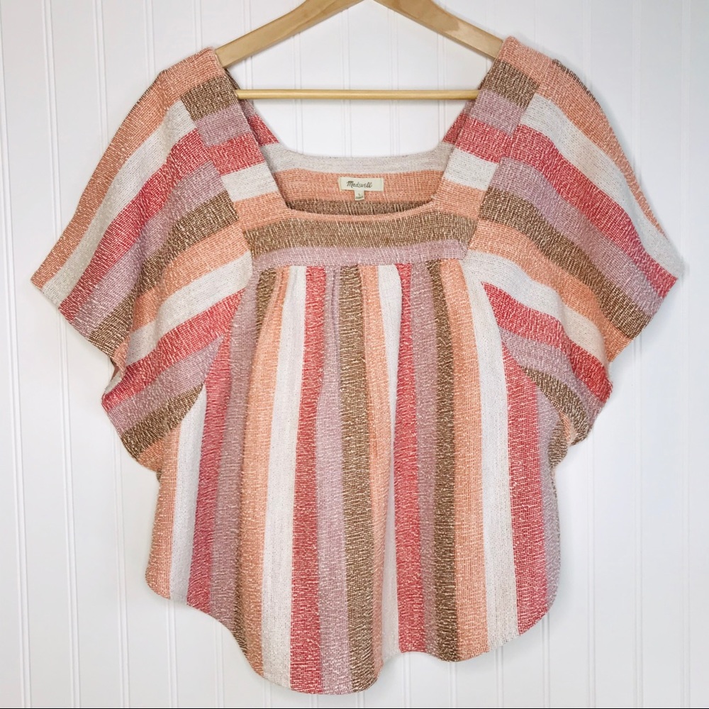 Madewell Texture & Thread Butterfly Flowy Top L - Picture 3 of 8